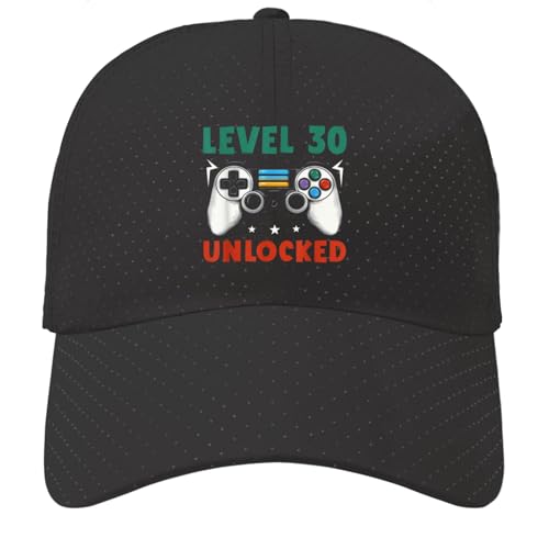 Level 30 Unlocked Hat for Men Fashion Washed Distressed Baseball