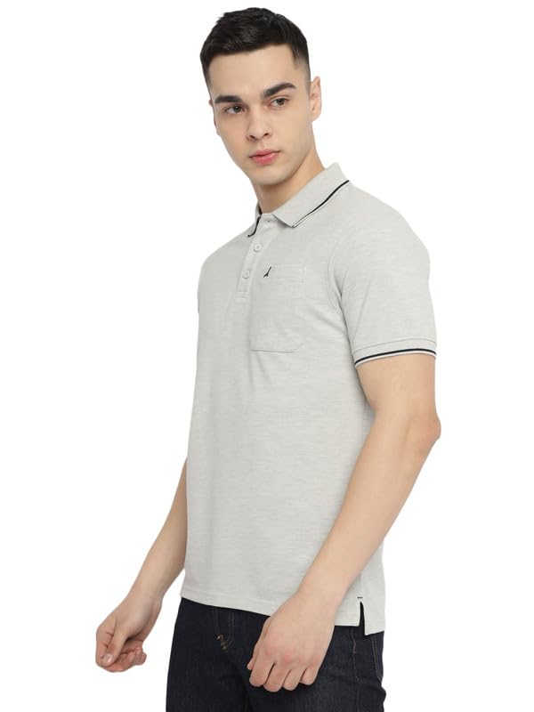 Image of AMERICAN CREW Polo Collar T-Shirt for Men with Pocket