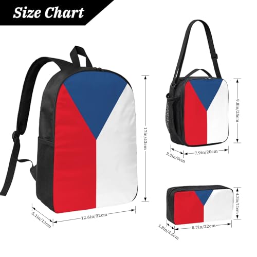Sac à dos République tchèque cartables sac déjeuner trousse 43cm