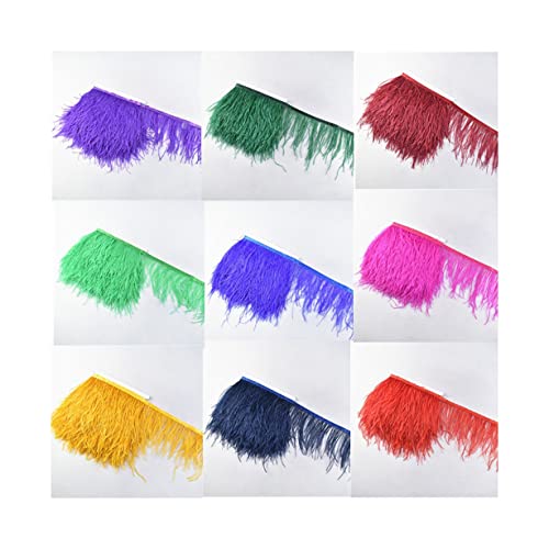 Plumes d'autruche blanches 8-10cm pour customiser une robe de soirée - 7
