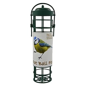 Green Jem Plastic Fat Ball Wild Bird Feeder, Easy to Fill and Clean, Attracts Many Species of Garden Birds.