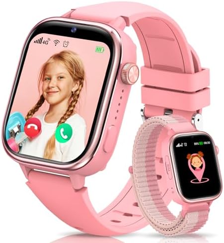 Nuevo 4G Reloj Inteligente Niño con Videollamada & GPS, Smartwatc...