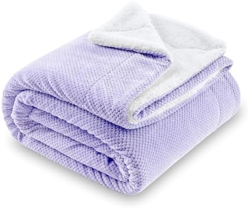 SOCHOW Koc polarowy Sherpa wafla, super miękki, puszysty, ciepły, lekki, puszysty, dwustronny, pluszowy koc na łóżko, sofę, kanapę, 150 x 200 cm, brązowy