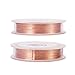 BENECREAT 28 Gauge 328FT Copper Jewelry Wire - Tarnish Resistant Craft Wire for Bracelet & Necklace Making