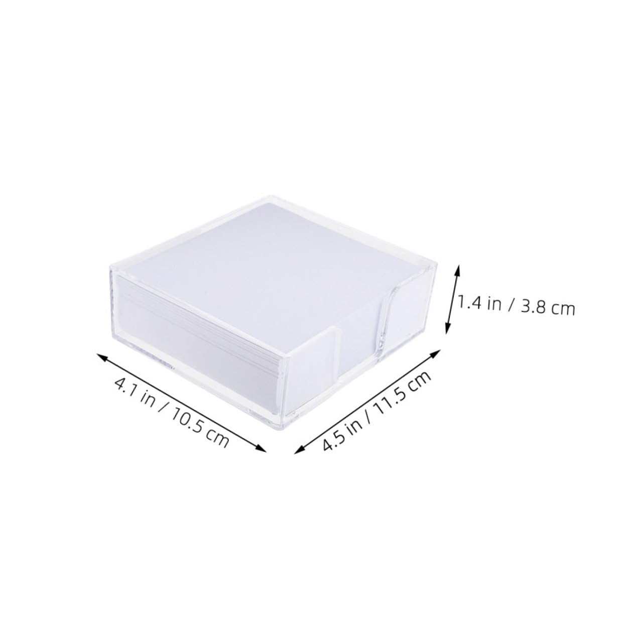 DOITOOL Bloc-notes Blanc sans Adhésif Lot avec Papier de Bureau Transparent pour Prise de Notes et Rappels Papeterie pour Maison et Bureau