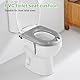 Umllpet Aufblasbares Toilettensitzkissen mit Saugnapf, Aufblasbares Sitzkissen Orthopädisch, Grau Aufblasbares Sitzkissen, Toilettensitzerhöhung Sitzring für Erwachsene, Senioren, Behinderte