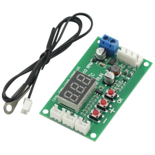 Hassas sıcaklık ve hız ayarı için problu motor fan hız kontrol cihazı için DC1248V 4 telli sinyali destekleyen endüstriyel fanlar için (A)