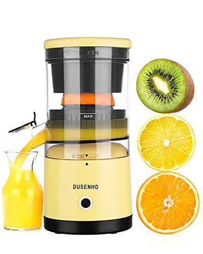 DUSENHO Electric Citrus Juicer - Rechargeable USB Juicer Machines for Orange, Lemon, Grapefruit