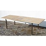 Gartengarnitur KUBA Edelstahl & Teak für 8 Personen