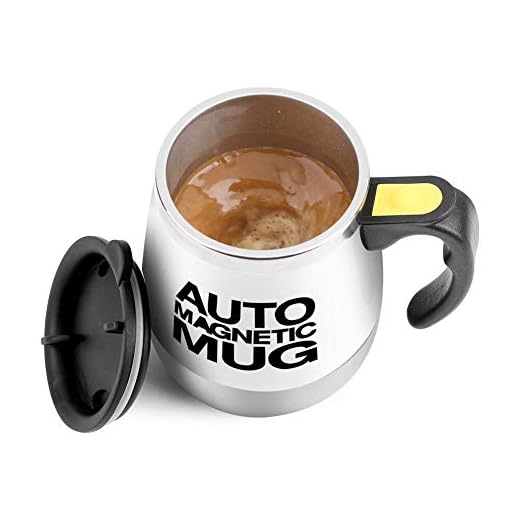 Tasse Magnétique Automatique Tasse de Mélange Individu en Acier Inoxydable Agitant Café / Thé / Chocolat Chaude Bon pour Santé