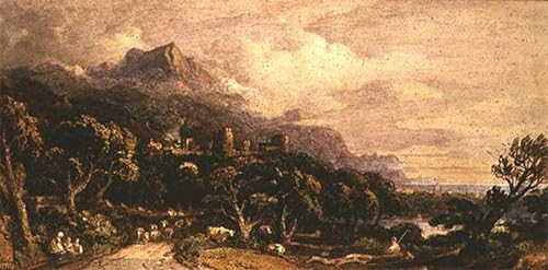 Toile murale paysage pour habiller un grand mur vide de salon 60x90