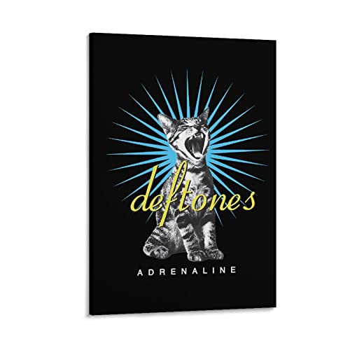 Tableau sur toile Deftones 30x50cm affiche rock sans cadre pour decoration murale
