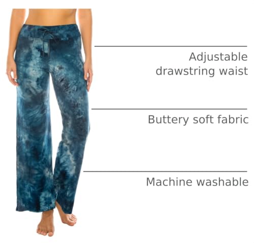 Image of Leggings Depot Women's Wide Leg Drawstring Pajama Pants for Lounge, Sleep