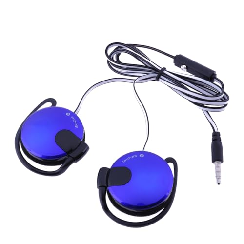 Auriculares con clip con cable, auriculares de 3,5 mm para colocar sobre la oreja para teléfono, auriculare para juegos con gancho para la oreja para hacer ejercicio, trotar, caminar, escalar, entren