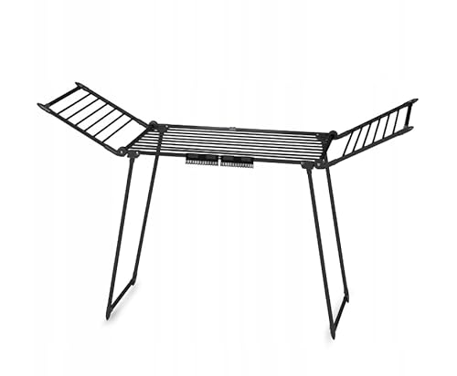 Massido Lydia Wäscheständer XXL Teleskopisch Schwarz