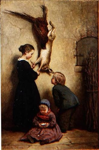 Cuadro Gioco fresco de Henriette Browne pintura sobre lienzo para renovar paredes 60x90cm
