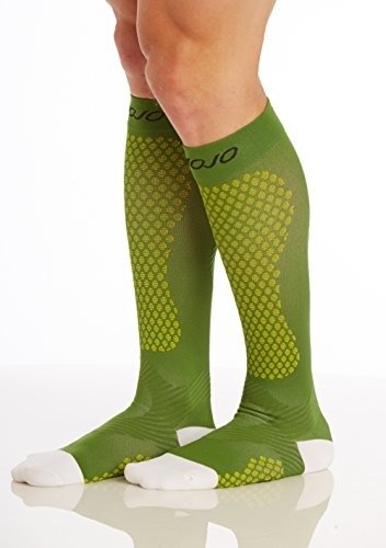 Mojo Compression Socks for Men & Woman - Power Performance Green size Medium A603GR2