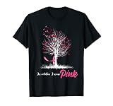 In October We Wear Pink Tree Breast Cancer Awareness T-Shirt