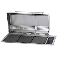 Kenyon The Big American Grill, Electric Grill With 3 Burners And 2 Piece Lid, Stainless Steel Body, Rust-Proof Grill With IntelliKEN Touch Control, UL-Approved For Indoor And Outdoor Use, 240V