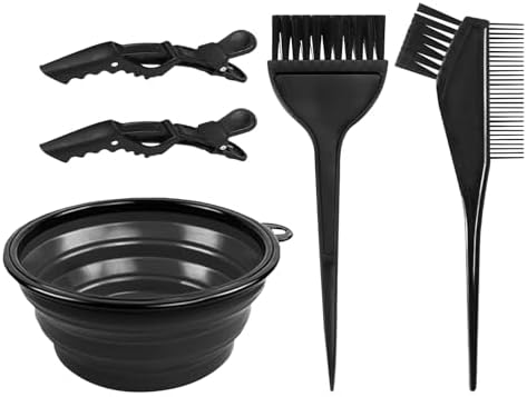 EMVANV 5 PCs Hair Dyeing Set,Hair Dye Coloring Kit — packaging and what arrives in the box