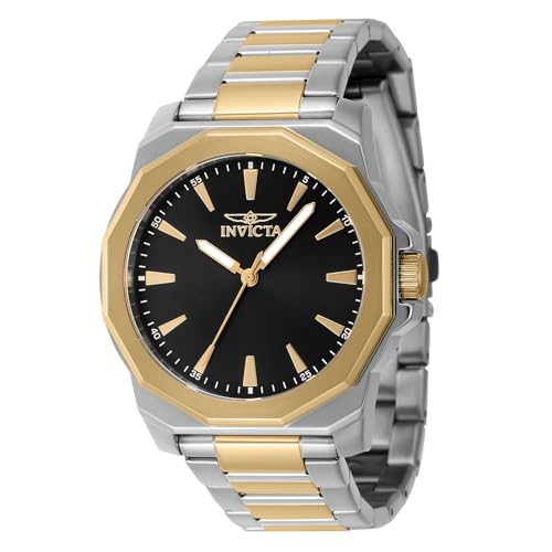 Invicta Speedway 46834 Men's Watch - Waterproof - Analogue - Quartz Movement - Stainless Steel with Black dial - 42mm