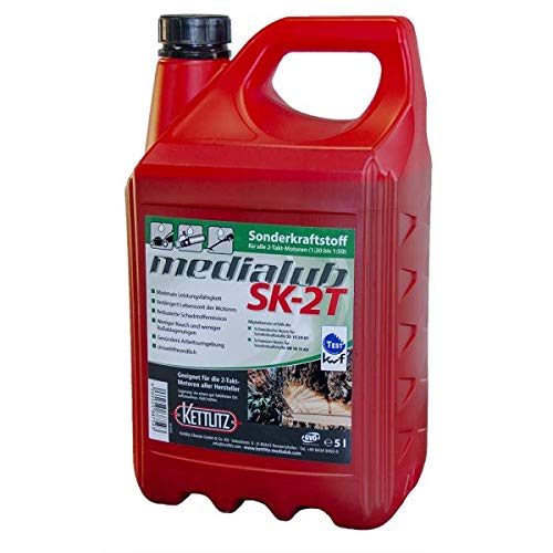 Mélange 2T Prêt à l'Emploi pour Débroussailleuse, Tronçonneuse et Moteur Thermiques 2 Temps, certifié KWF