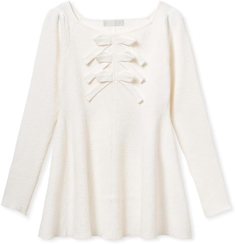 Amazon | [セルフォード] フロントリボンニットチュニック CWNT251100