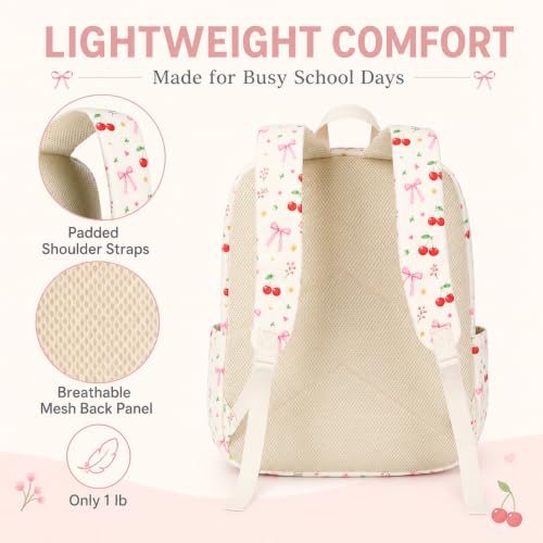 Image of BTOOP School Backpack for Teens Large Cute Bookbag Lightweight 15.6 inch Laptop Bag for Girls Women Casual High School College