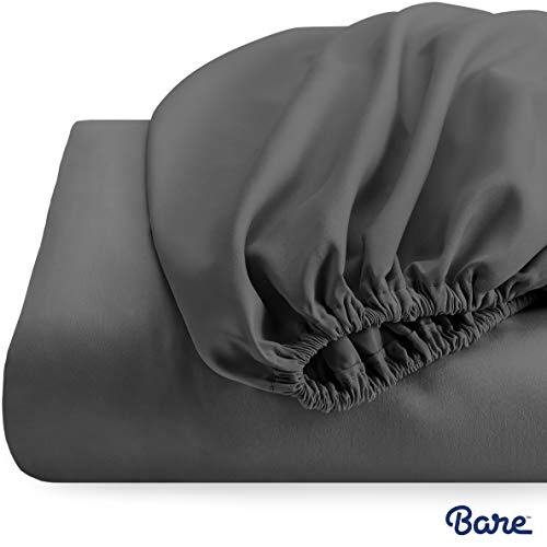 Bare Home Queen Fitted Sheet - Grey - Image 4