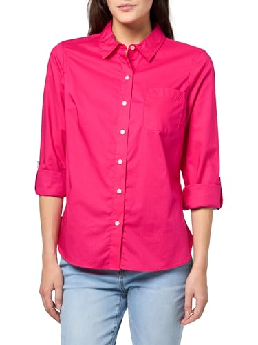 Image of Nautica Women's Button Front Long Sleeve Roll Tab Shirt
