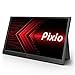 Pixio PX160 Portable Monitor Display 15.6 inch 60Hz IPS HDR FHD 1920 x 1080 Wide Screen Display 1080p 60Hz Flat Portable Monitor with Screen Cover USB Type-C HDMI for Laptop, PC, Console and Phone
