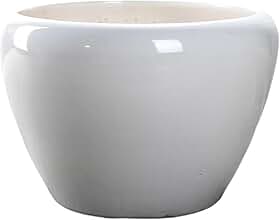 Vasos para plantas Vasos de flores para exterior, decoração moderna para casa e jardim, com furos drenagem pratinhos