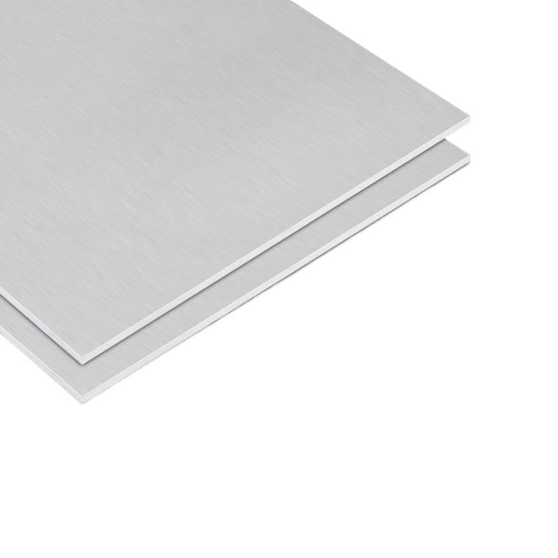1pc Aluminum Sheet Metal Panel, Thick 0.3/0.5/1.5/1/2MM Aluminum Metal Plate for Crafting, Thickness Square Metal Plate(0.3x100x100mm)