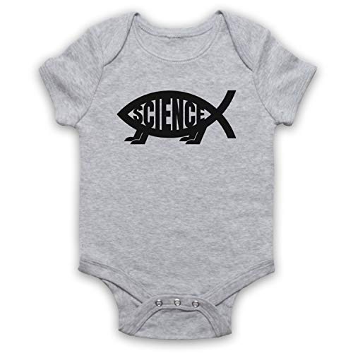 Science Jesus Fish barboteuse bébé logo symbole athée en coton confortable