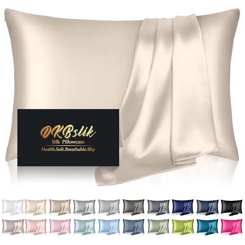 Silk Pillowcase for Hair and Skin, Mulberry Silk Pillow Cases
