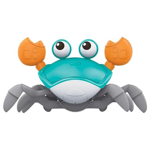 Pega Caranguejo - Brinquedo com Música, Que Anda e Evita Obstáculos - Movido a Pilhas (AA) (Verde!)