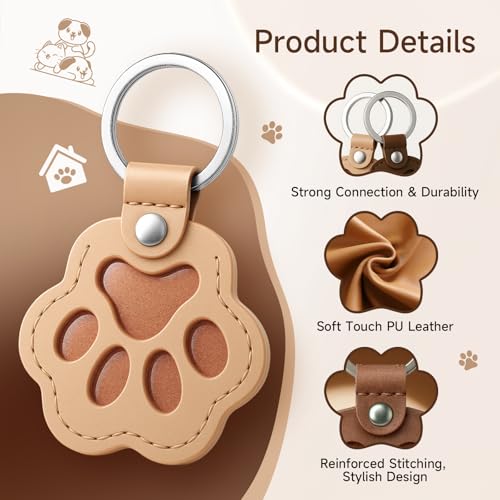 Personalized Pet Memorial Gifts for Dogs - Custom Name Paw-Shaped Leather Keychain, Refillable Keepsake for Bag or Key - Image 5