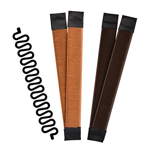 TIMESETL 2pcs Pelo Moño Maker y 1pc Moda Pelo Trenzado Fibra Sintética...