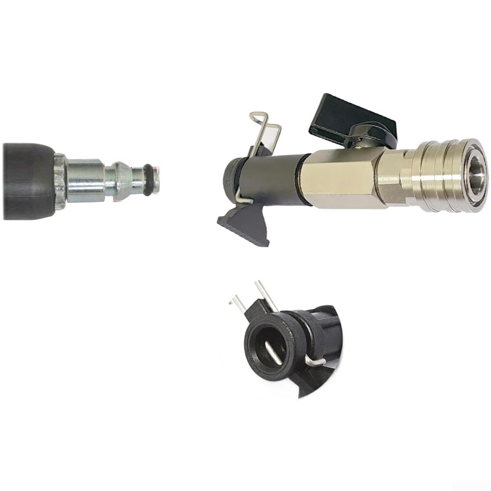 Lrfvhyqnk One Color Pressure Washer Nozzles Quick Connect Spray Tips, Ss Pressure Washer Nozzle Kit 1/4In Qc 2320Psi 5Size Karcher Nilfisk Blackdecker(D)