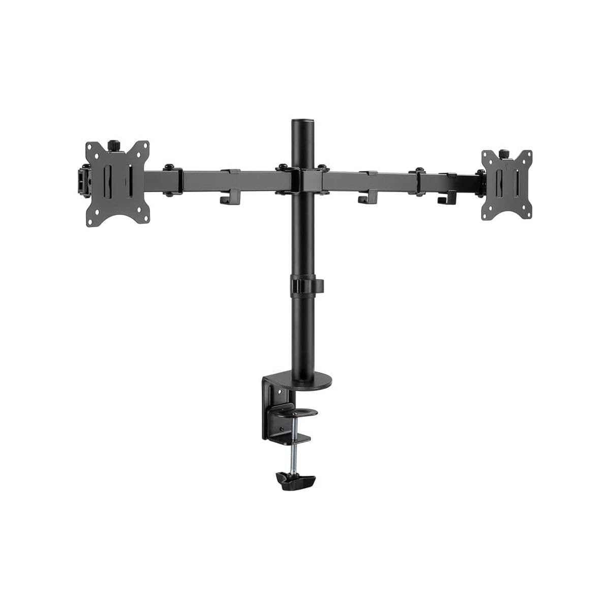 goobay Support Double Moniteur 17-32 Pouces Orientable Réglable en Hauteur VESA 100x100 2X Jusqu'à 8 kg - Basic - 58529