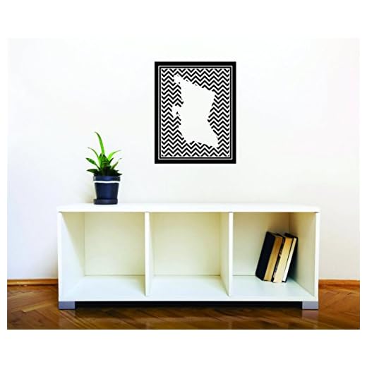 Diseño con vinilo Moti 1301 1 Columbia Británica BC Canadá Providencia mapa Peel & stick Wall Decal, 10 "x 40"