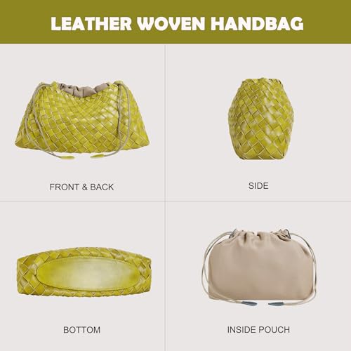 Bolso tejido tipo hobo, bolso tote con hombro miniatura 5