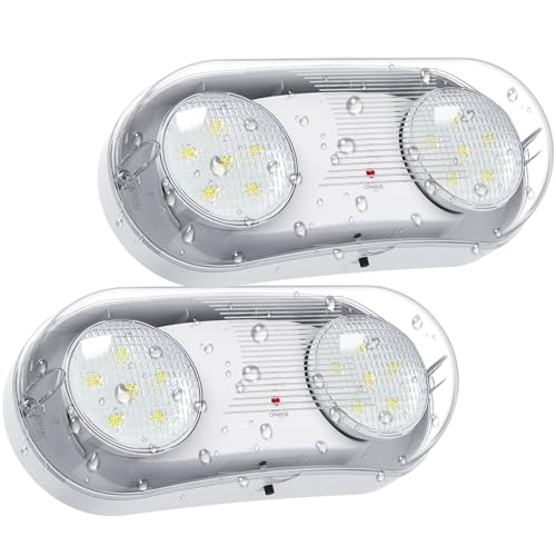 Outdoor Waterproof Emergency Light Kit (2 Pack)