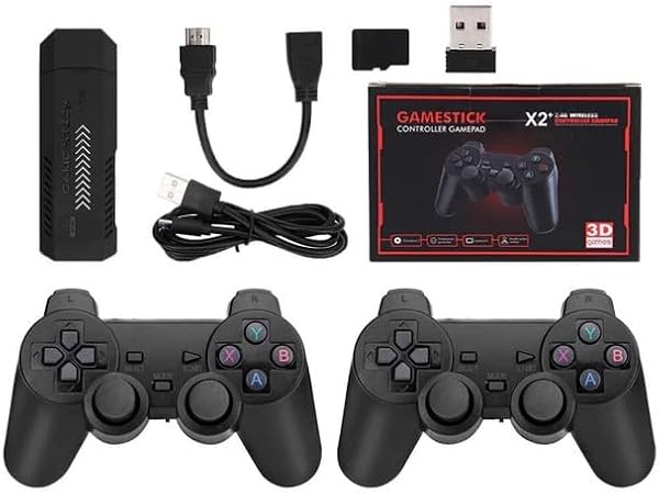 X2 Game Stick 4K GD10 Plus YE Retro Gaming Console 64GB HD, 30,000 Classic Games, Mini Video Game System - 1