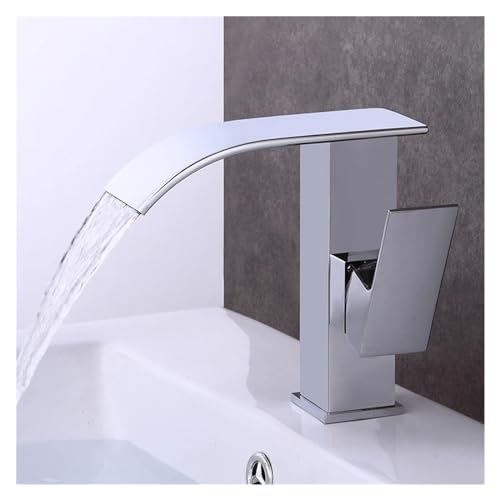 Robinet de bain cascade avec pommeau de douche chrome - 2