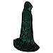 BIGXIAN Full Length Hooded Velvet Cloak Halloween Christmas Fancy Cape Costumes 59