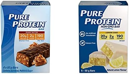 Pure Protein Bars - Nutritious, Gluten Free Whey Protein Blend Ba...