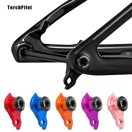 TerchPilet Universal Schaltauge Ersatz für SRAM UDH, CNC Aluminium Schaltauge mit Umkehrgewindeschrauben, kompatibel mit Road Gravel MTB E-MTB Rahmen entworfen für UDH, Schwarz