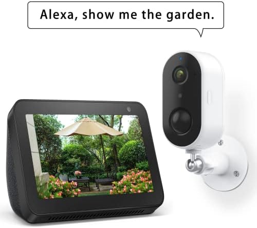 LAXIHUB Security Camera WiFi, 1080P HD Rechargeable Battery for Home, IP65 Weather-Resistant 2-Way Audio Night Vision Alarm Message Motion Detection(GO1)