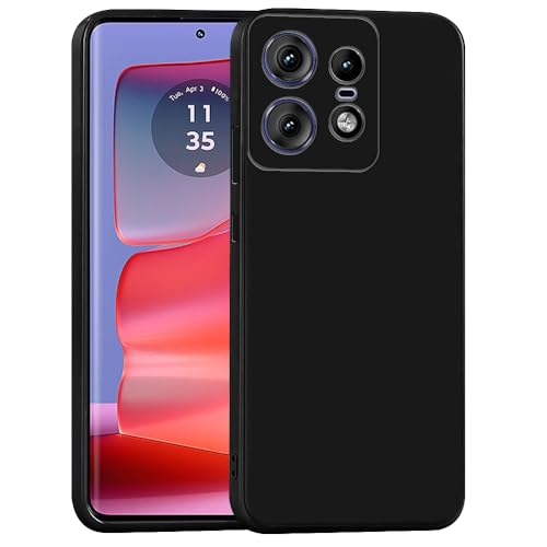 Image of Back Cover for Motorola Moto Edge 50 Pro 5G | Full Camera Protection | Premium Liquid Silicon Case | Flexible Bumper Case for Motorola Moto Edge 50 Pro 5G (Black)